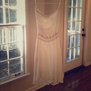 Charlotte Russe White Summer Strapless Dress